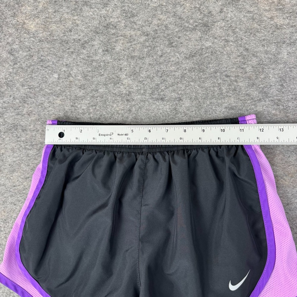 Nike Dri Fit Tempo Running Shorts 3" Lined Black Purple Womens Small S - Picture 10 of 14